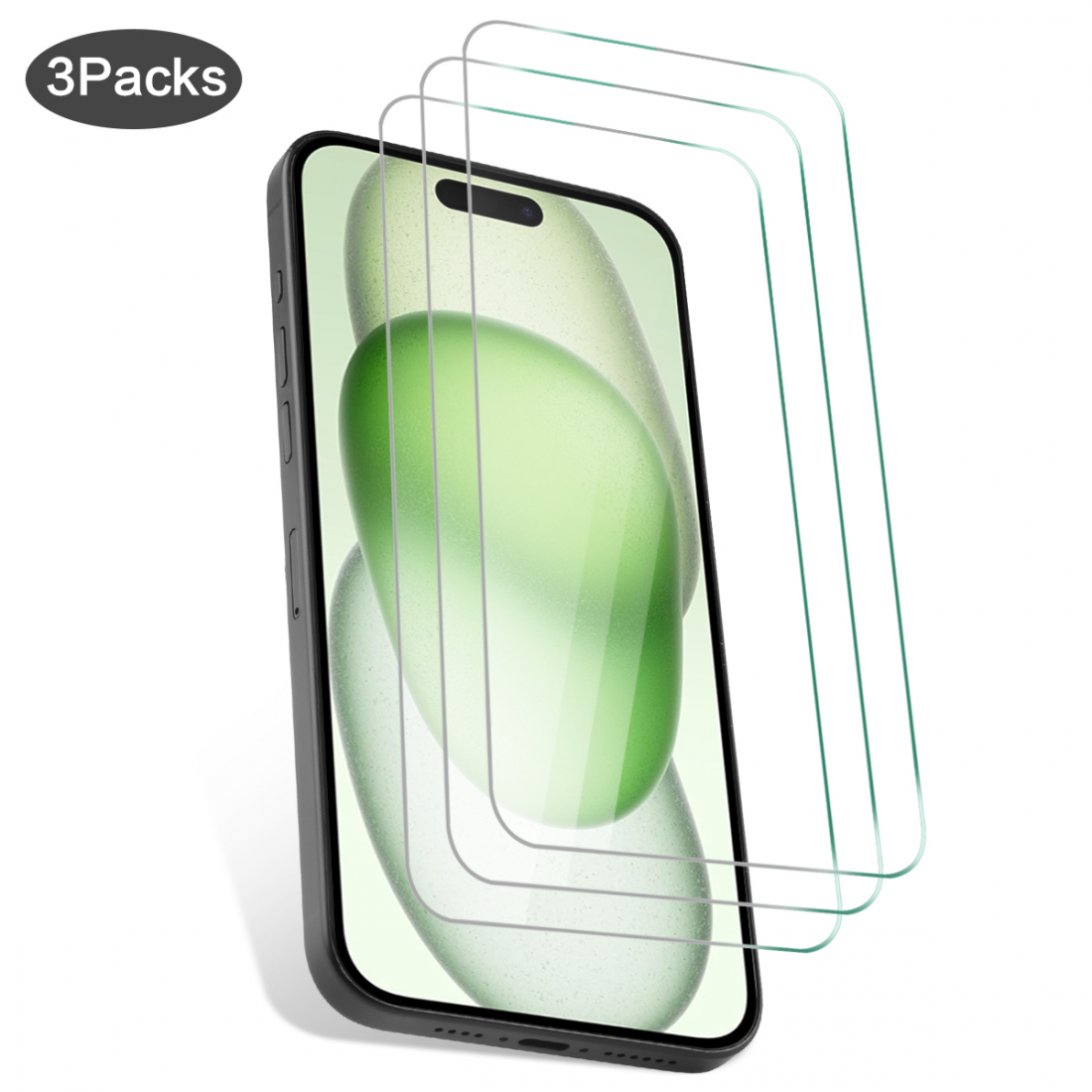 3er-Pack Panzerglas für iPhone 15 Plus