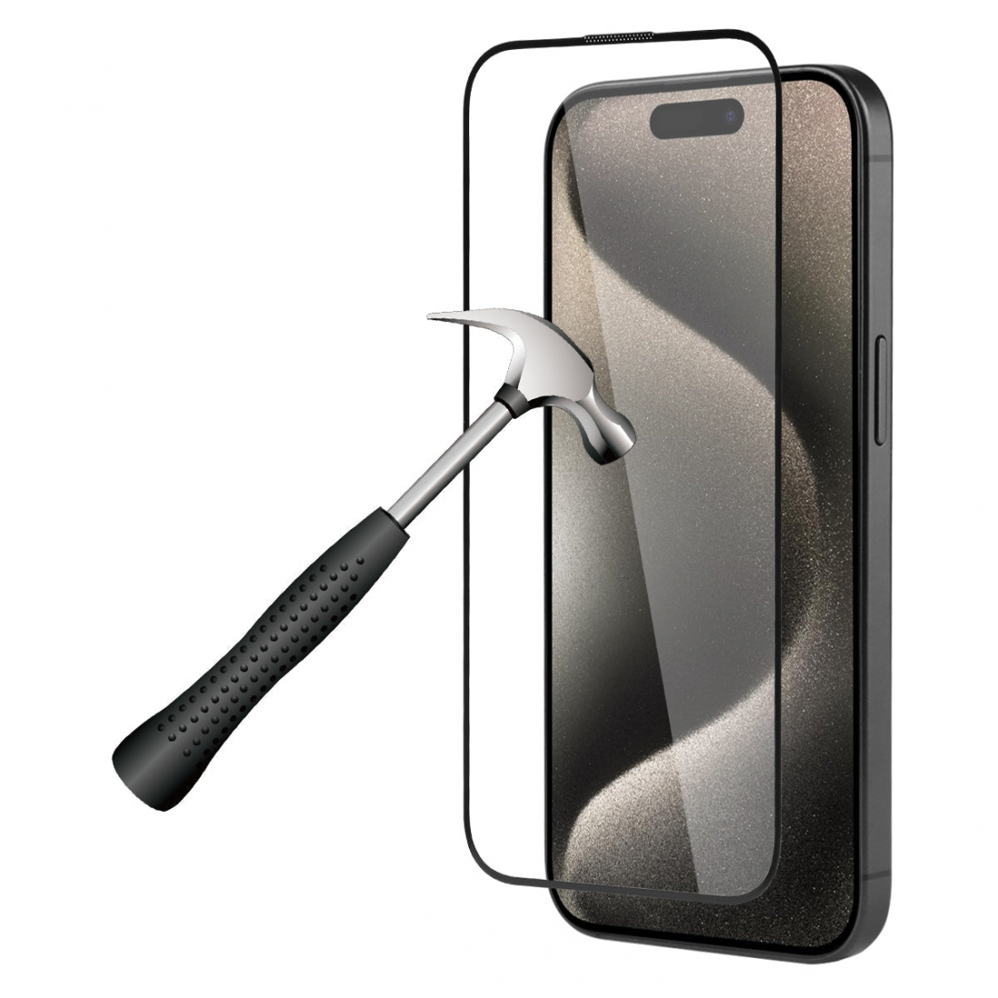 Platyne Displayschutz aus gehärtetem Glas für iPhone 15 Pro – staubdicht, blasenfrei und hohe Widerstandsfähigkeit