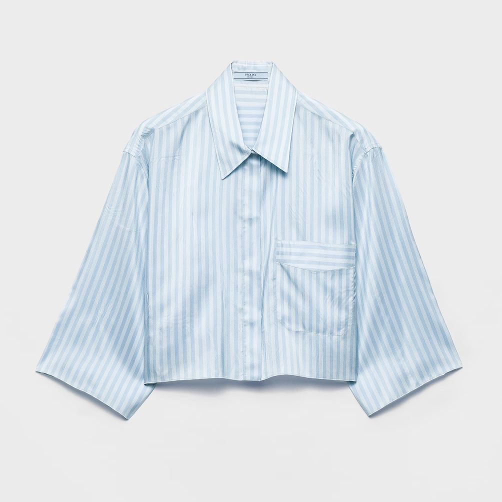 Chemise 'Striped Pongé' pour Femmes