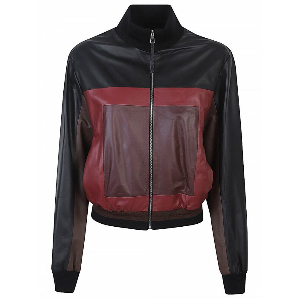 Veste en cuir 'Cropped' pour Femmes