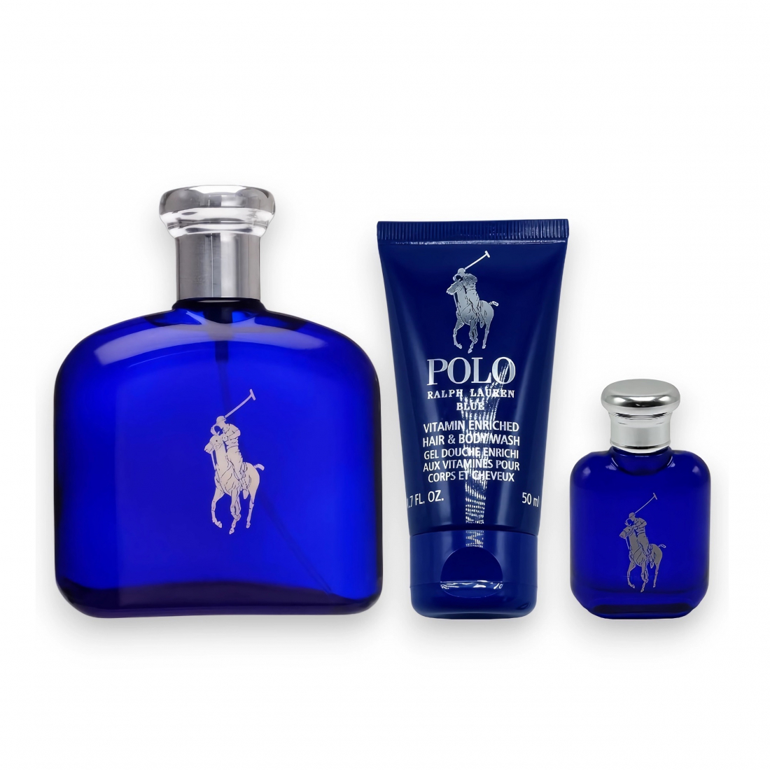 'Polo Blue' Perfume Set - 3 Pieces