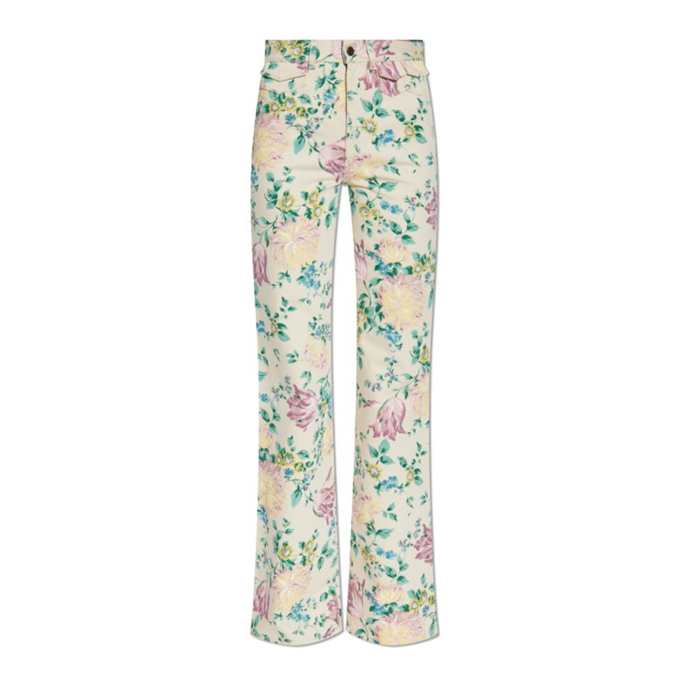 Jeans 'Floral-Print' pour Femmes