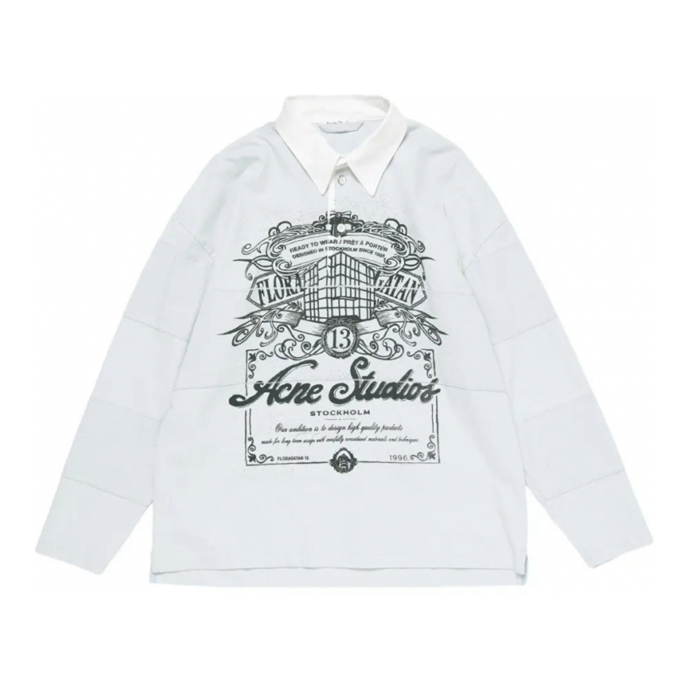 Polo manches longues 'Graphic-Print' pour Hommes