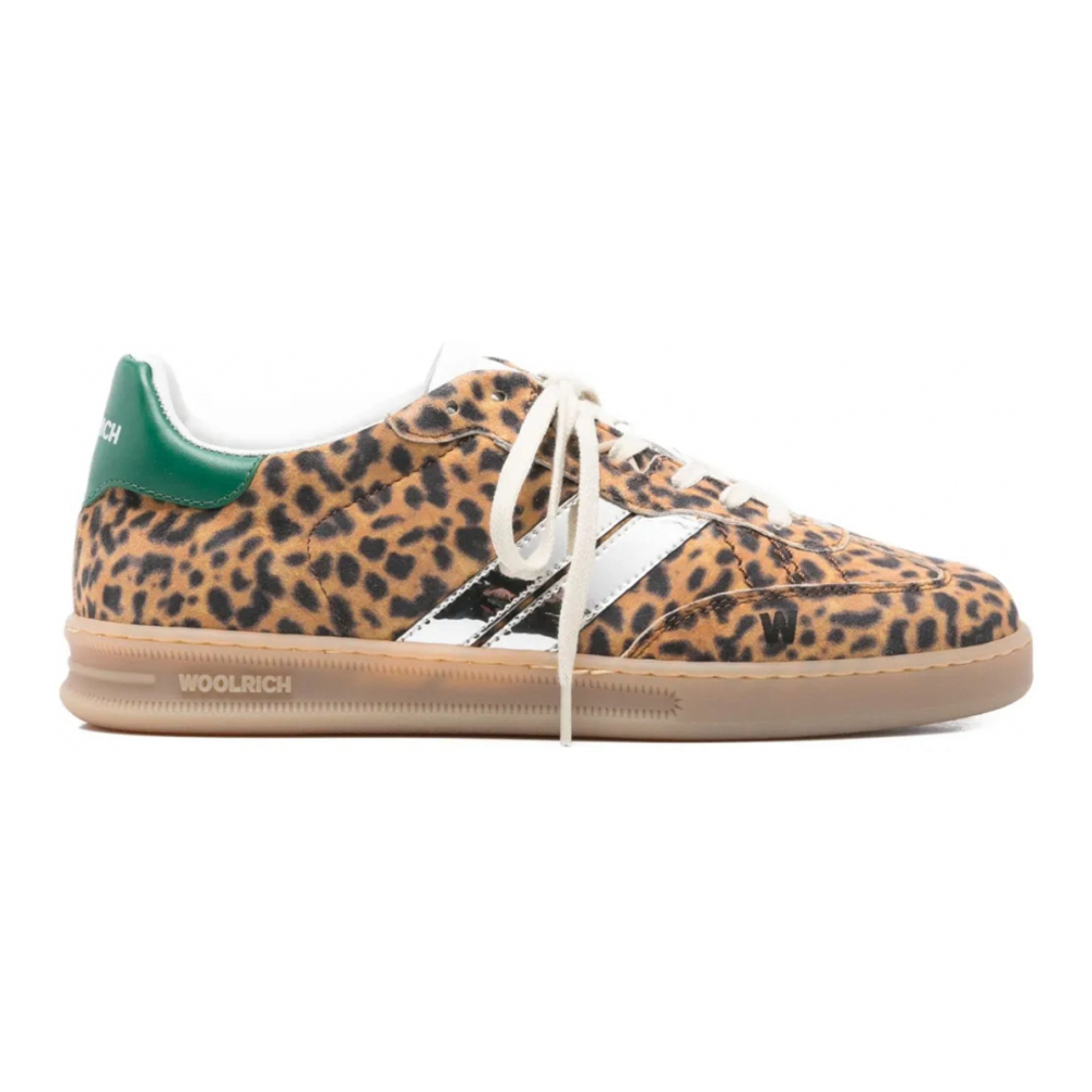 Sneakers 'Leopard-Print Stripe' pour Femmes