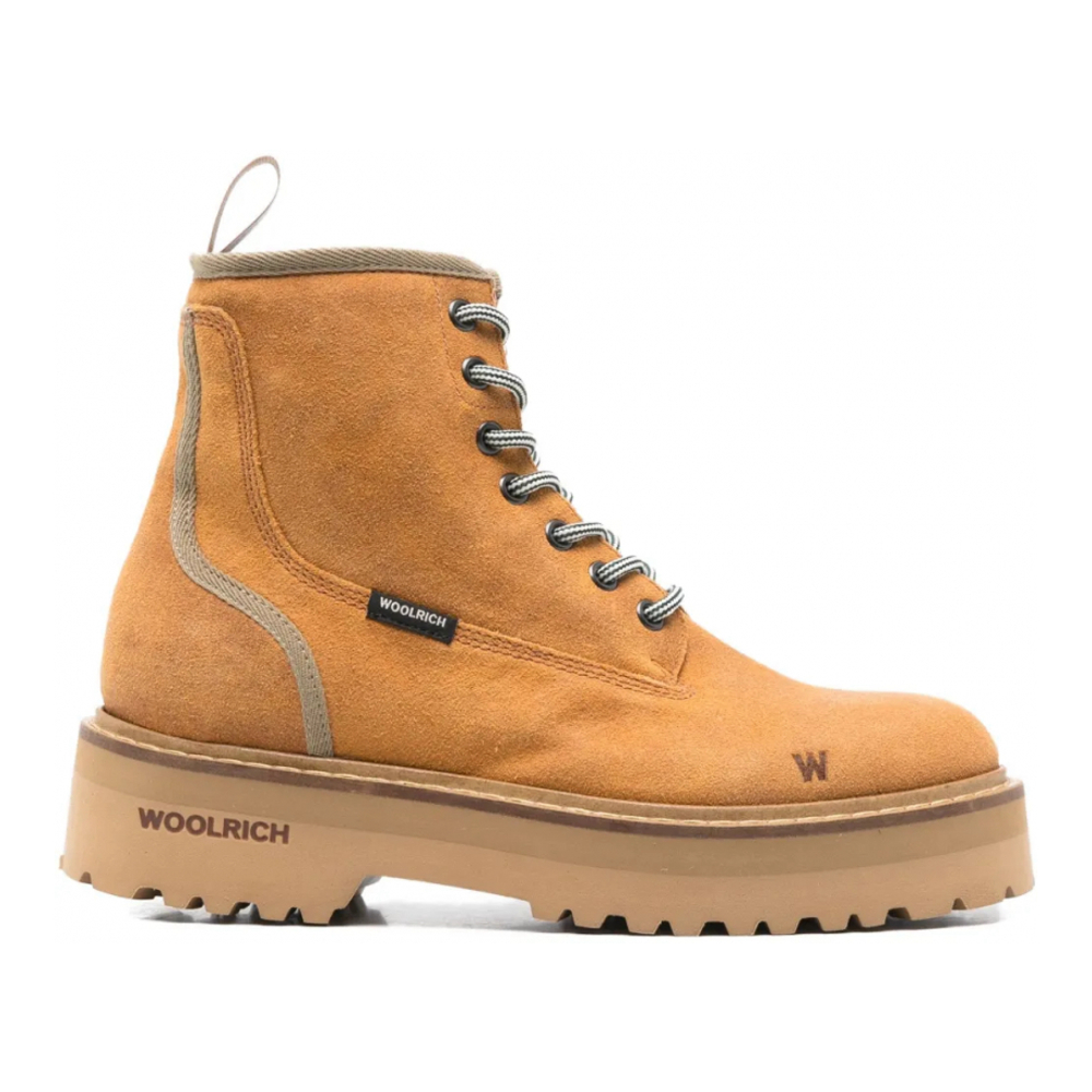 'Lace-Up' Plateaustiefel für Damen