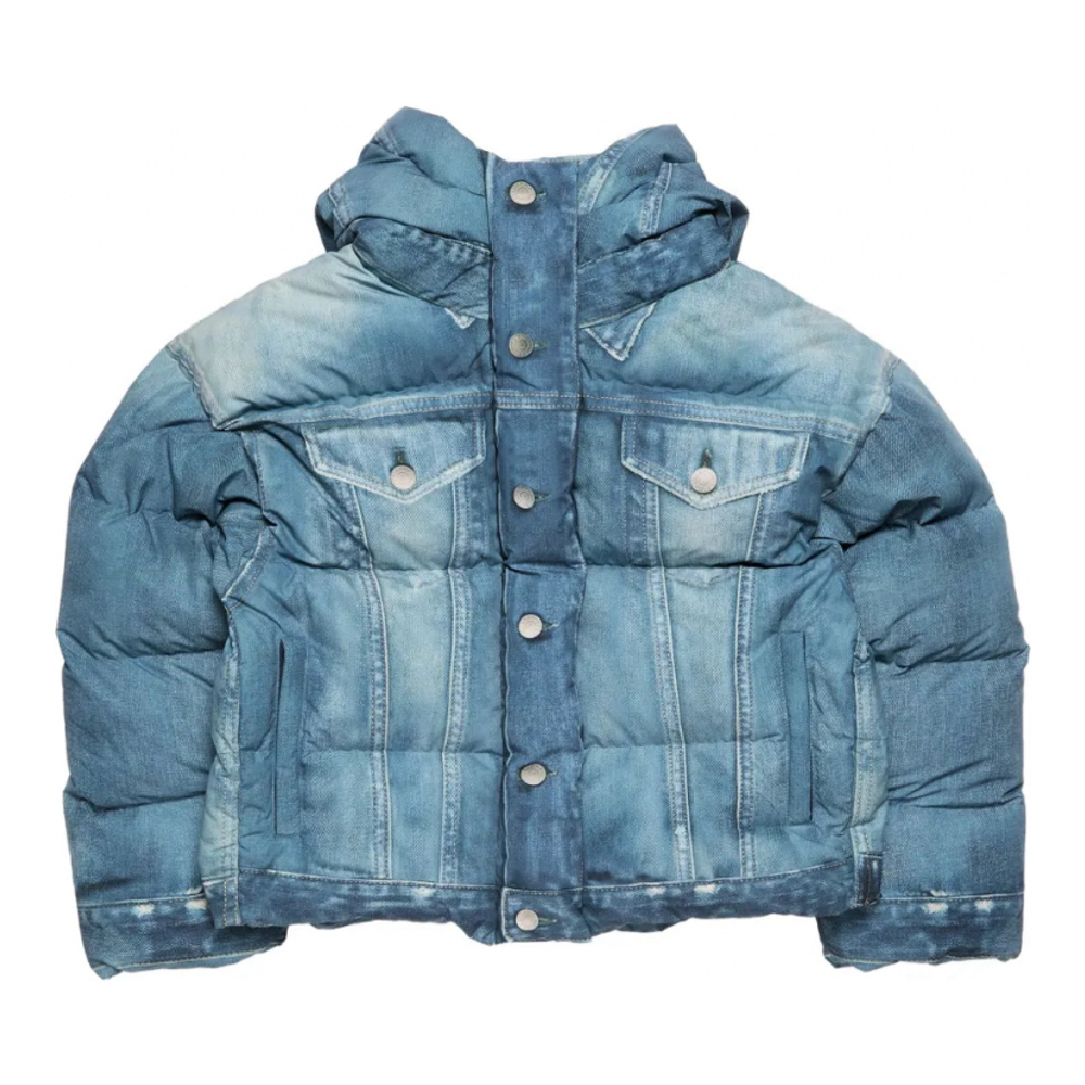 Veste matelassée 'Denim Hooded' pour Femmes