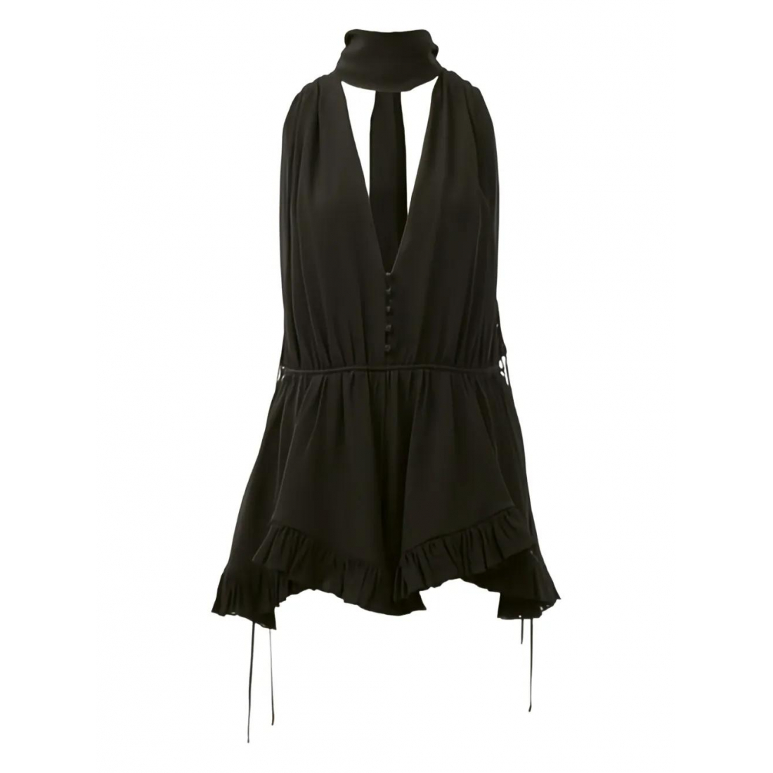 Women's 'V-Neck Ruffled' Jumpsuit