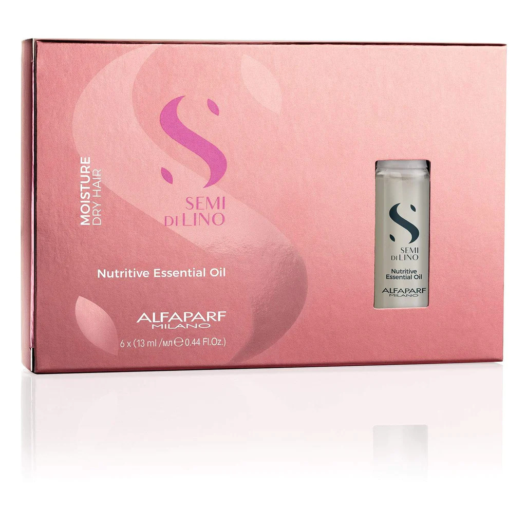Huile Cheveux 'Semi Di Lino Moisture Nutritive' - 13 ml, 6 Pièces
