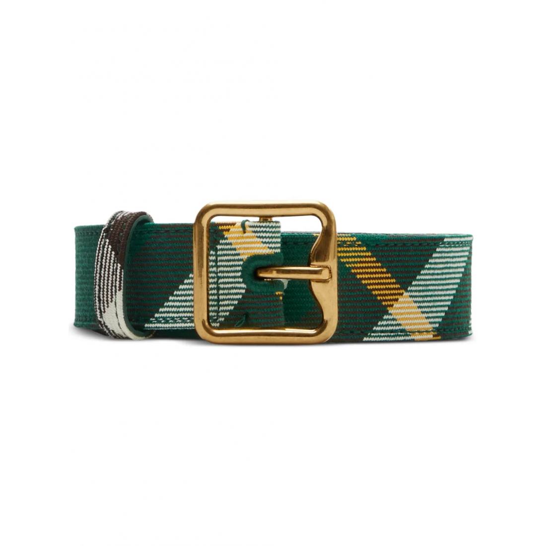 Ceinture 'Check-Pattern Buckled' pour Femmes