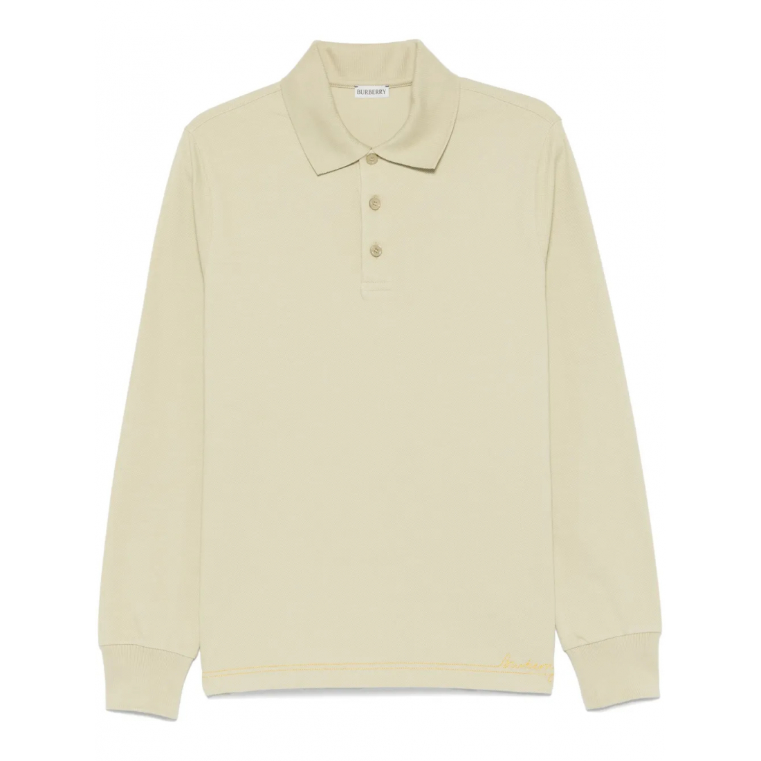 Polo manches longues 'Logo-Embroidered' pour Hommes