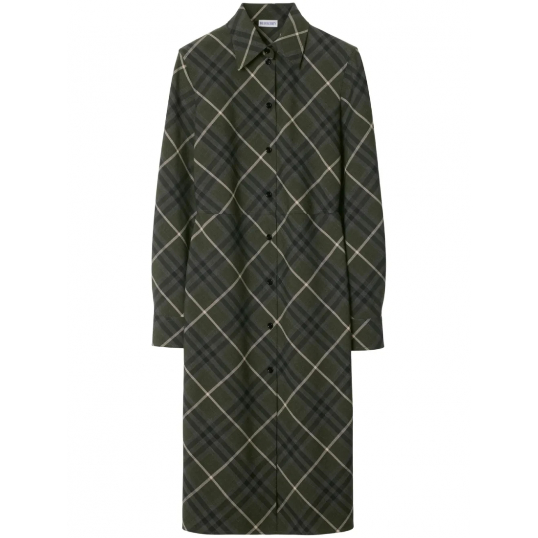 Robe 'Check-Print Shirt' pour Femmes