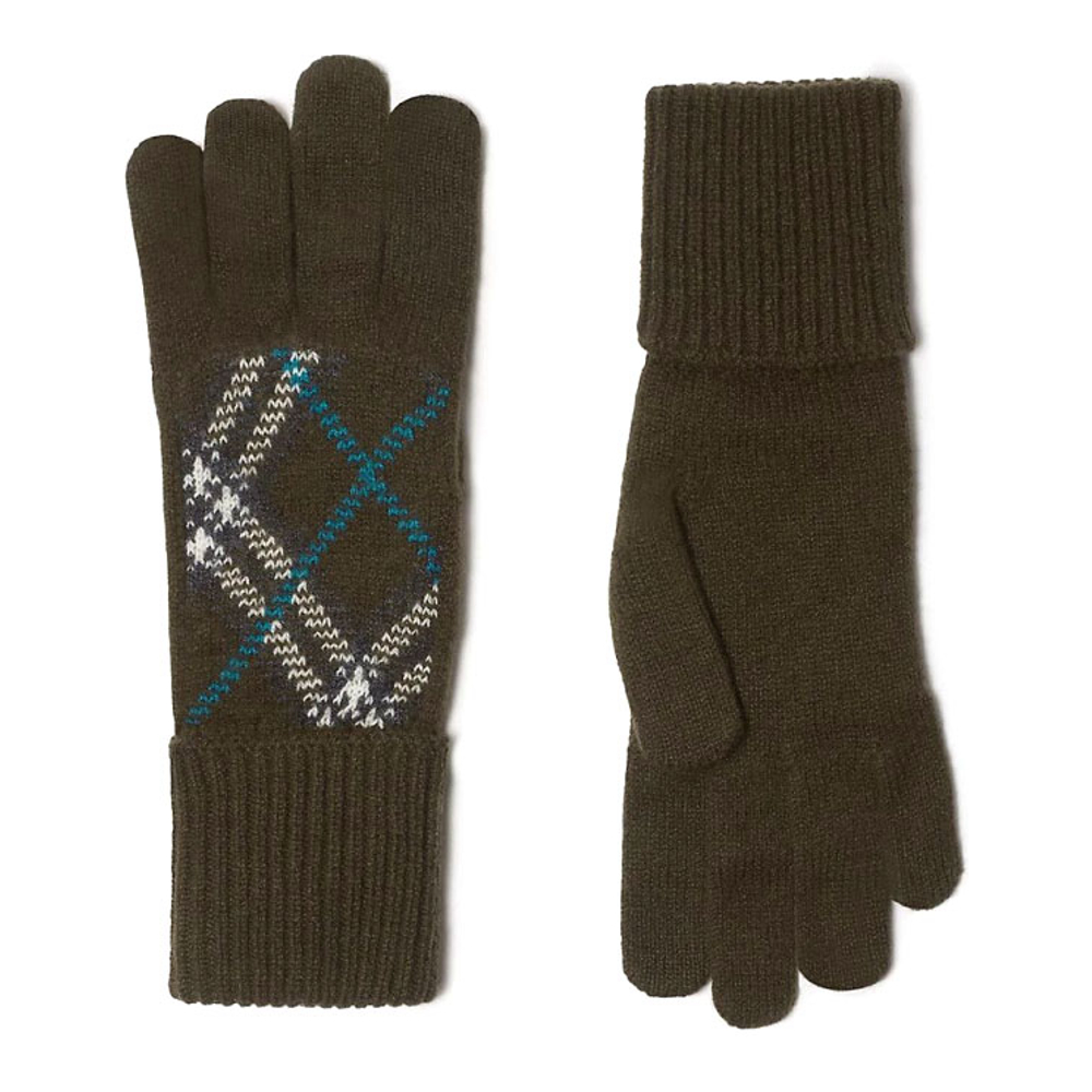 Women's 'Check Knit' Gloves