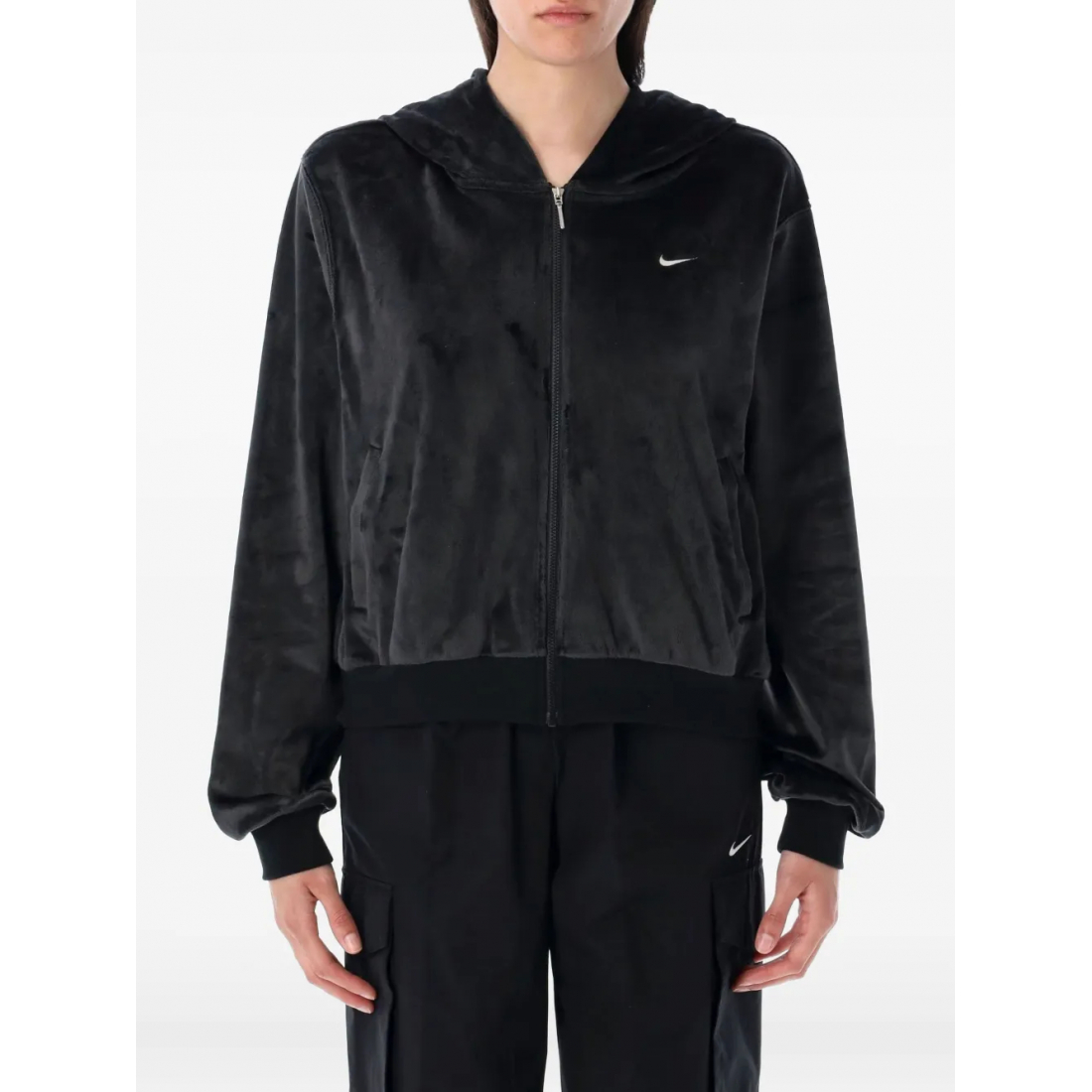 Women's 'Zip-Up Velour' Hoodie