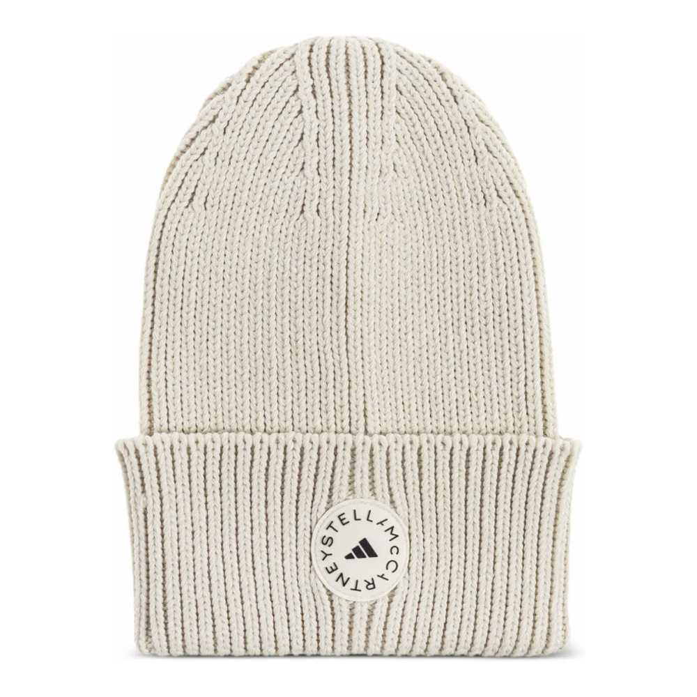 Bonnet 'Logo-Patch Ribbed' pour Femmes