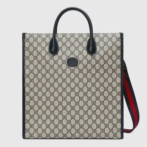 Men's 'GG Supreme Monogram' Tote Bag