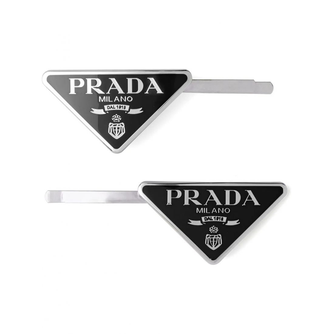 Barrette à cheveux 'Triangle-Logo' pour Femmes - 2 Pièces