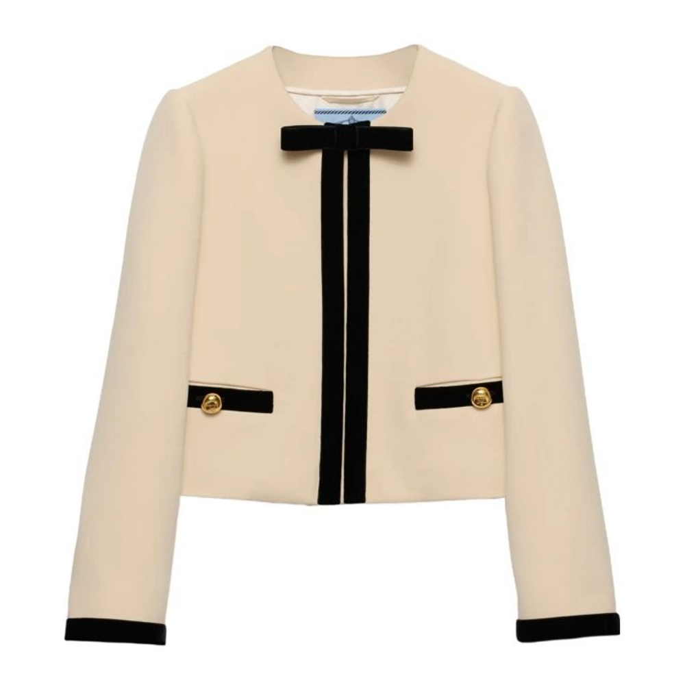Veste 'Bow Detailed Single-Breasted' pour Femmes