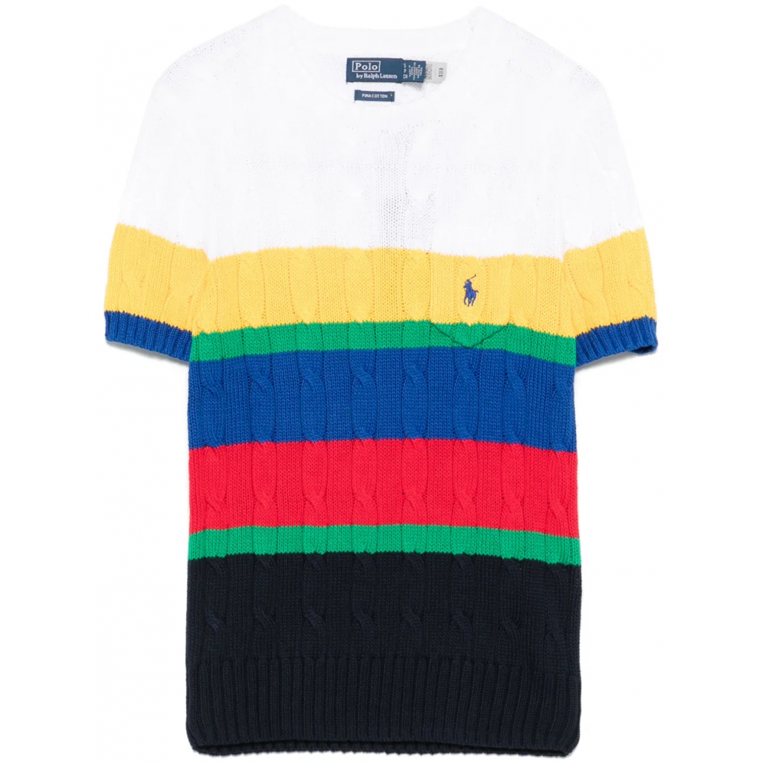 Top à manches courtes 'Cable-Knit Top' pour Femmes