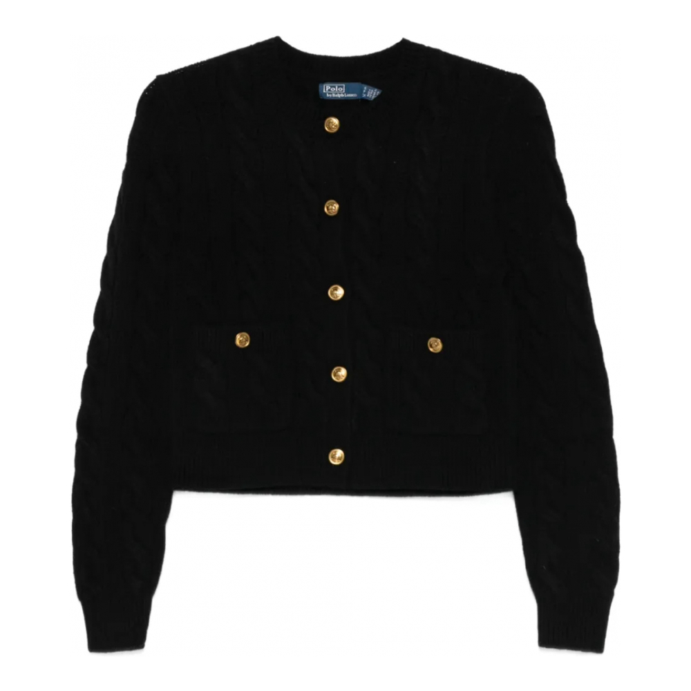 Cardigan 'Cable-Knit Buttoned' pour Femmes