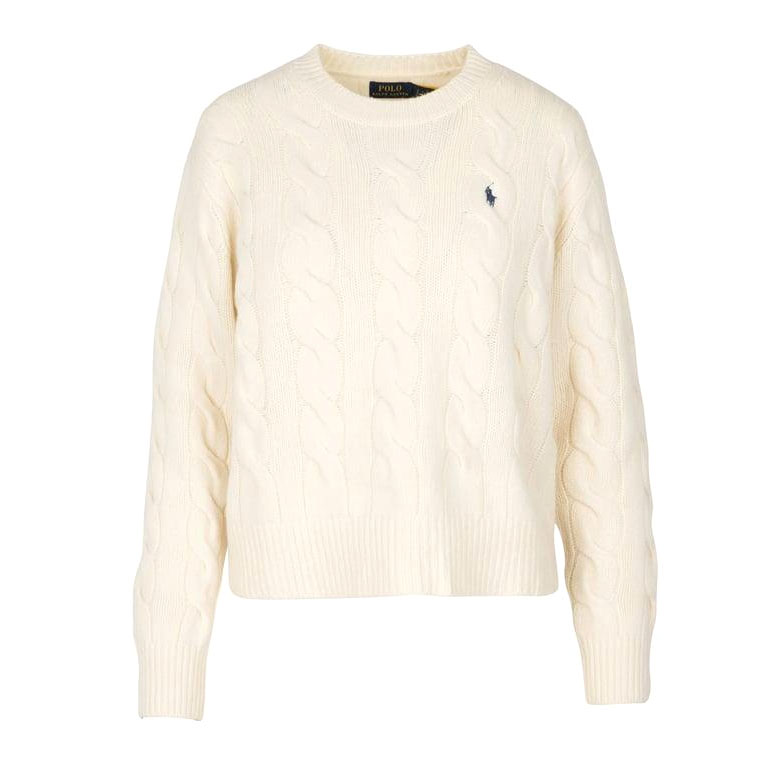 Pull 'Embroidered-Logo Cable-Knit' pour Femmes