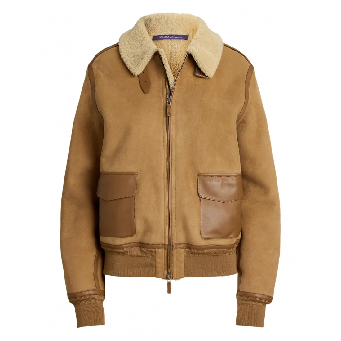 Blouson bomber 'Shearling-Collared' pour Femmes