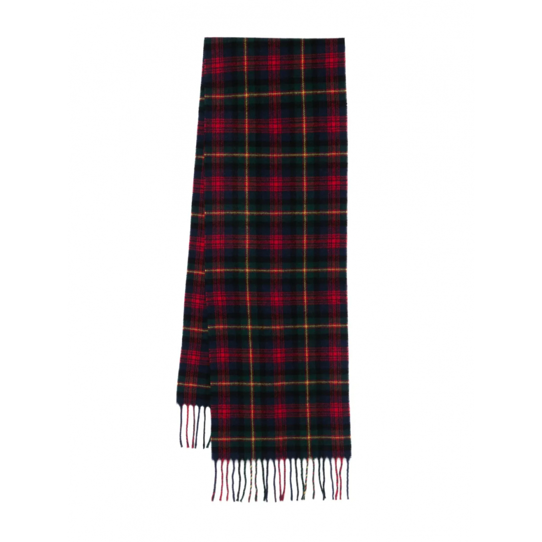 Foulard 'Tartan-Pattern Fringed' pour Hommes