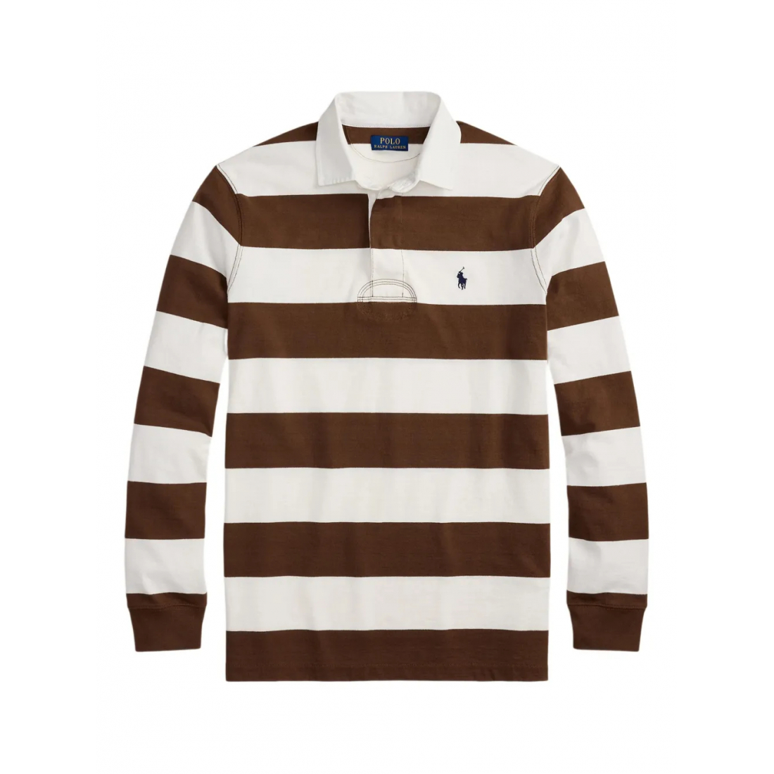 Polo manches longues 'Striped' pour Hommes