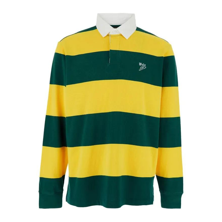 Polo manches longues 'Rugby-Stripe' pour Hommes