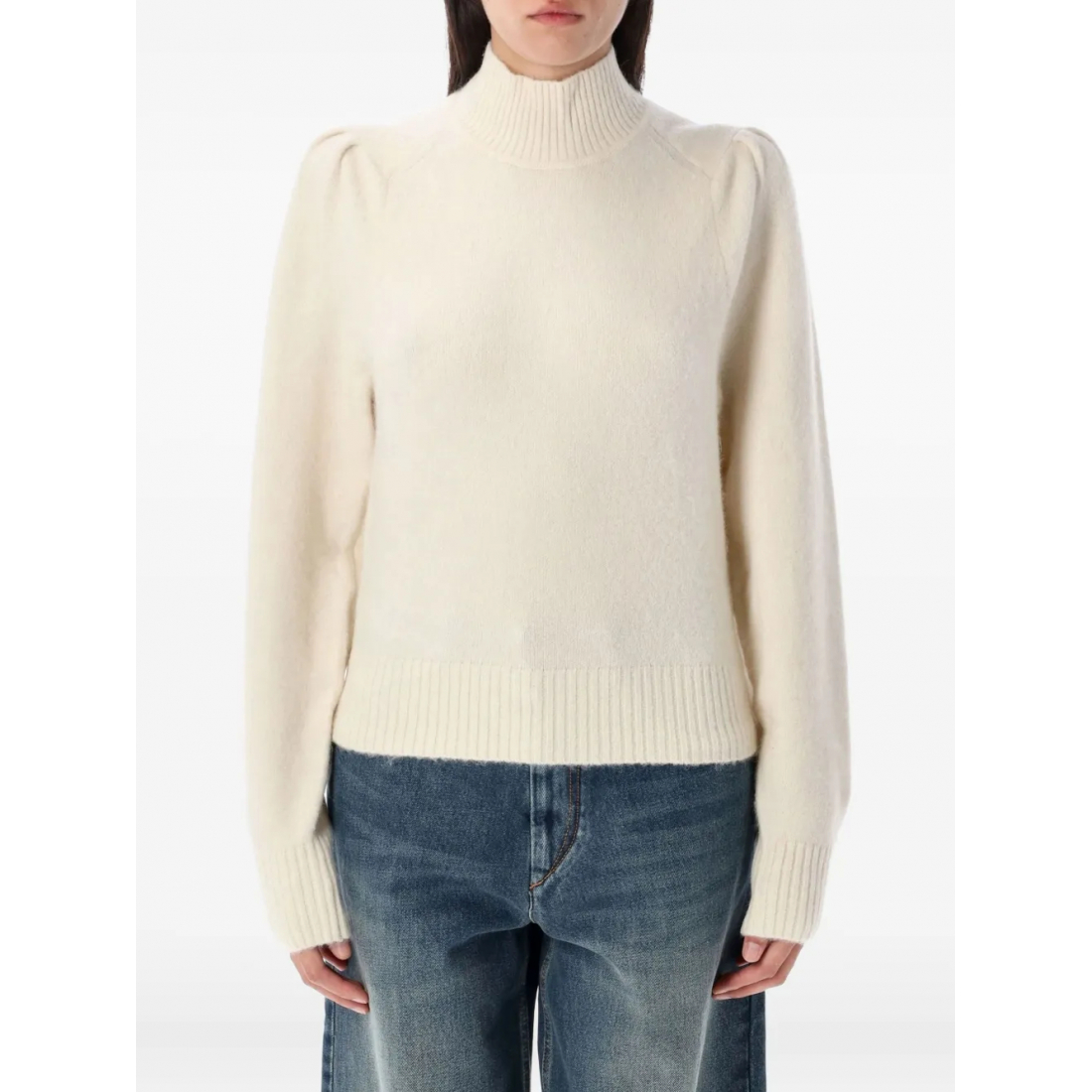 Women's 'Turtleneck Puff-Shoulder' Sweater
