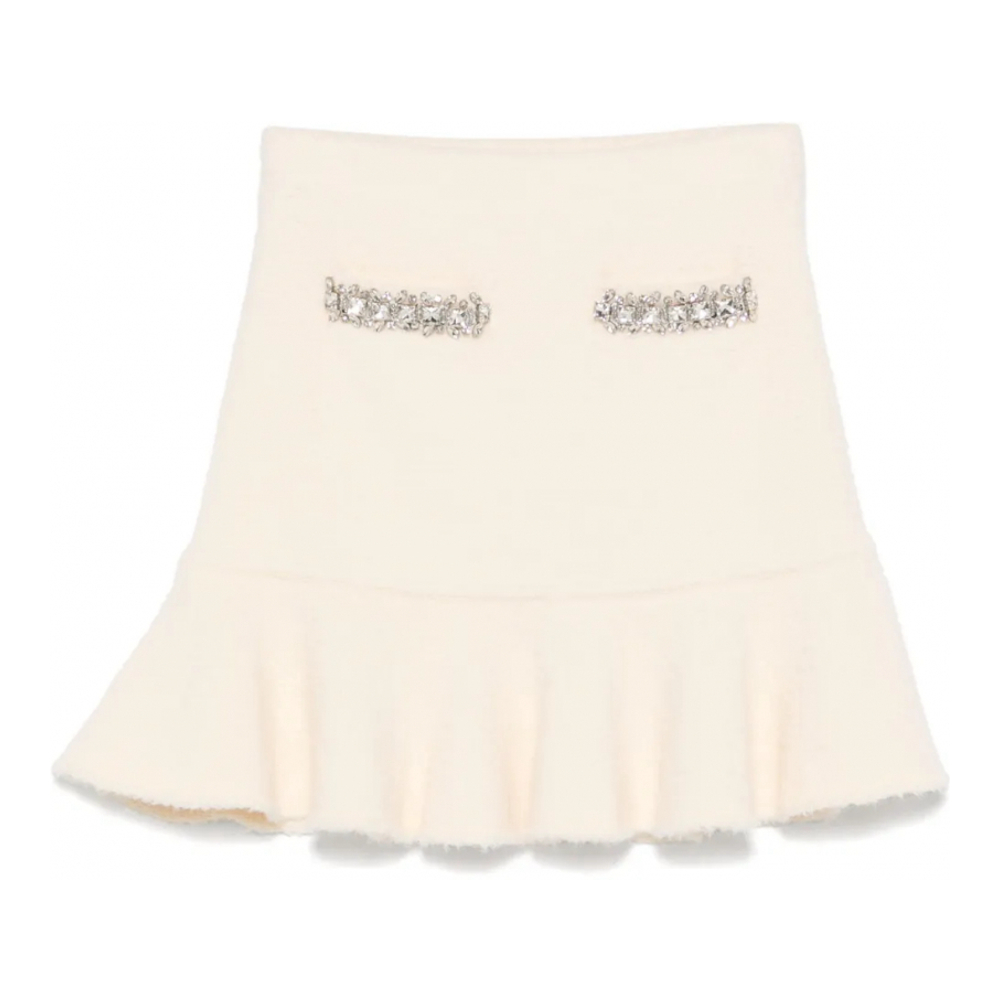Mini Jupe 'Crystal-Embellished' pour Femmes