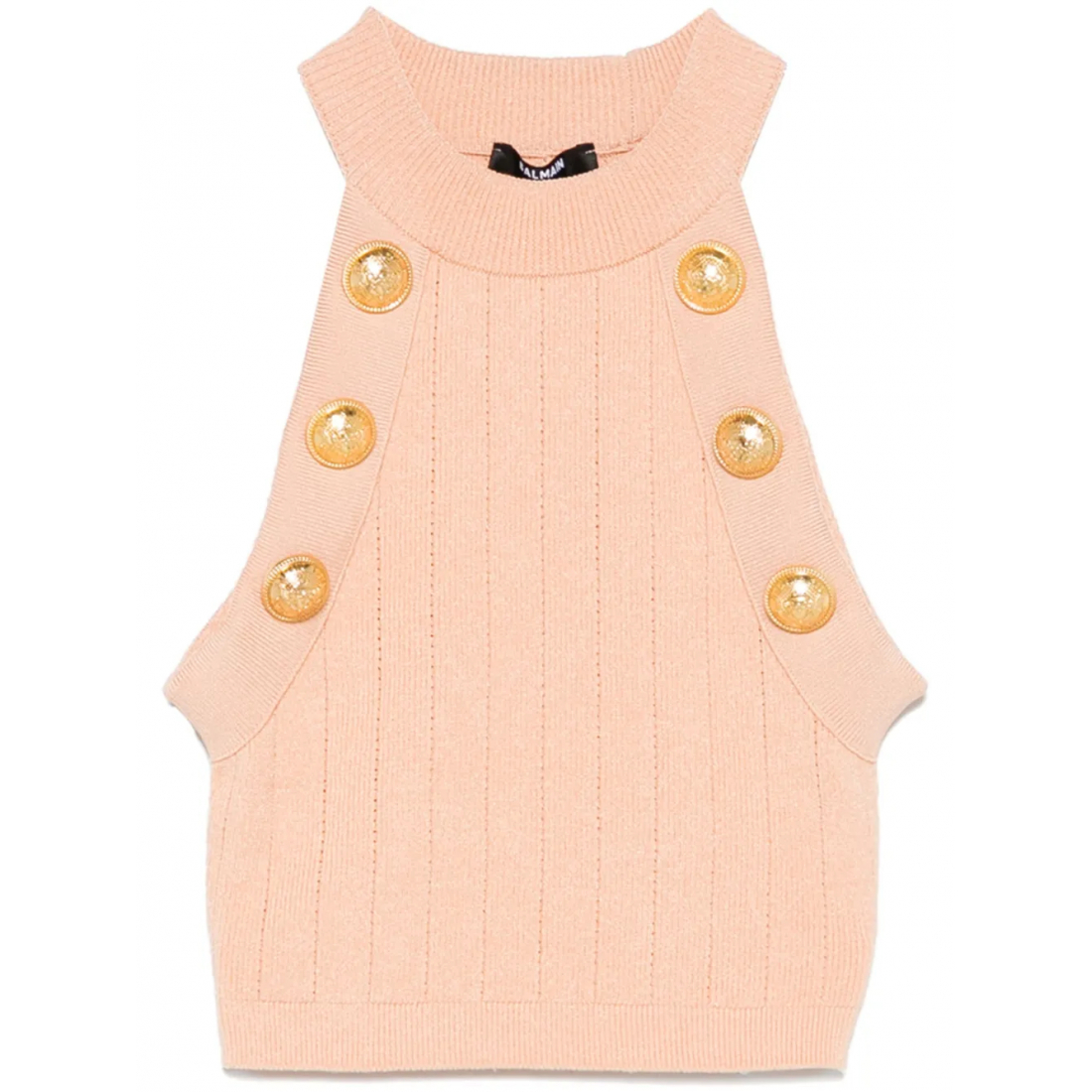 Women's 'Halterneck Knitted' Crop Top