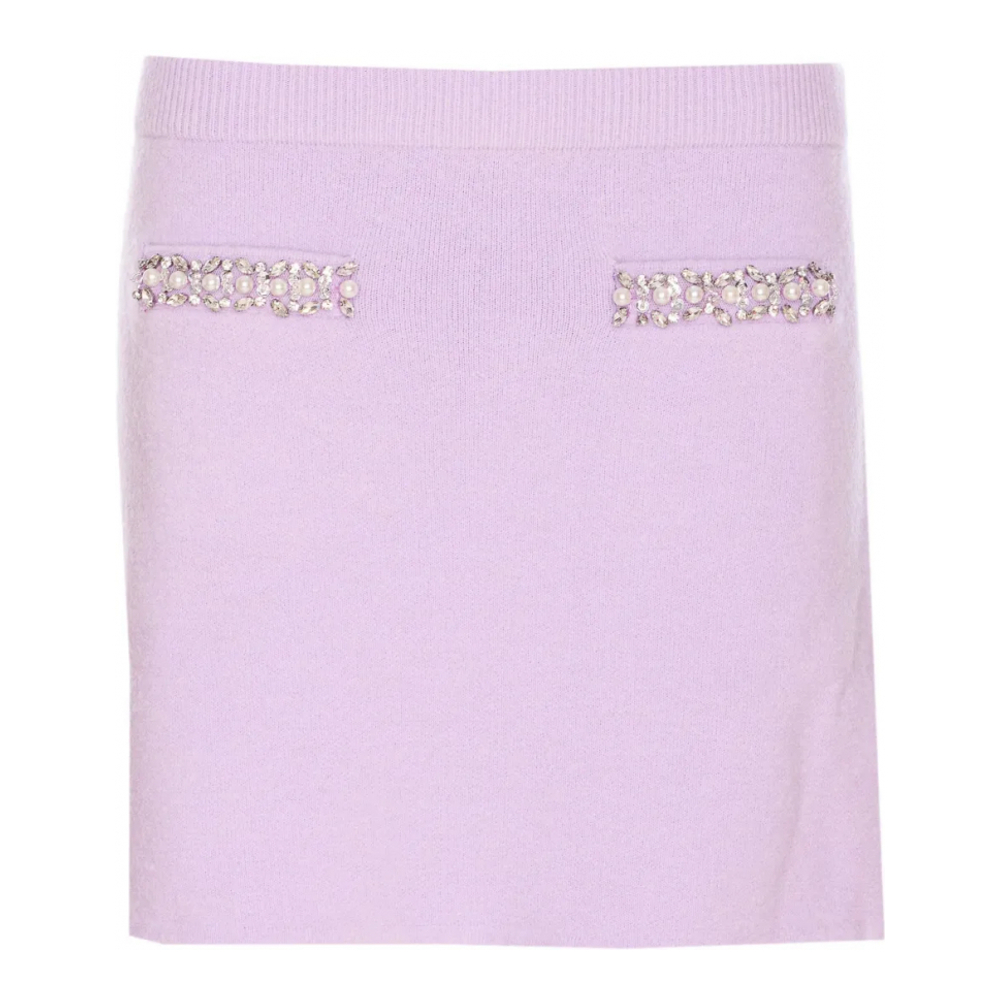 Mini Jupe 'Rhinestone-Embellished' pour Femmes