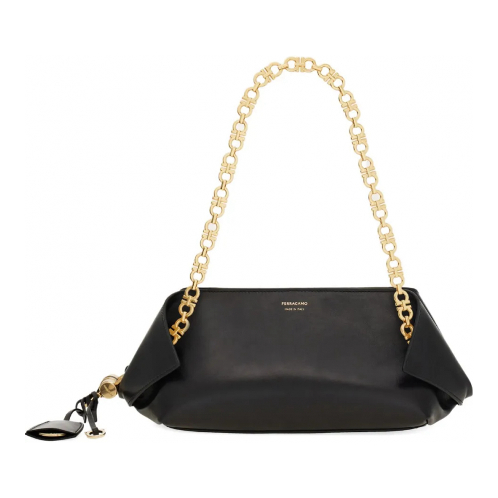 Women's 'Folded Chain-Link' Shoulder Bag