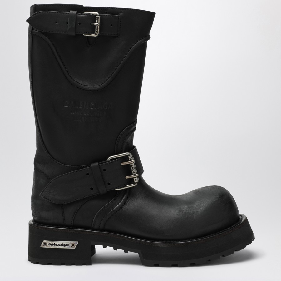 Women's 'Buckle-Strap Biker' Long Boots