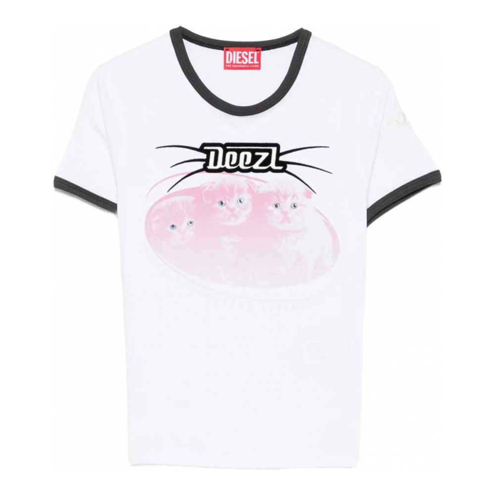T-shirt 'Cat-Graphic' pour Femmes
