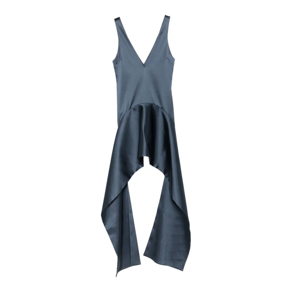 Robe mini 'V-Neck Draped-Hem' pour Femmes