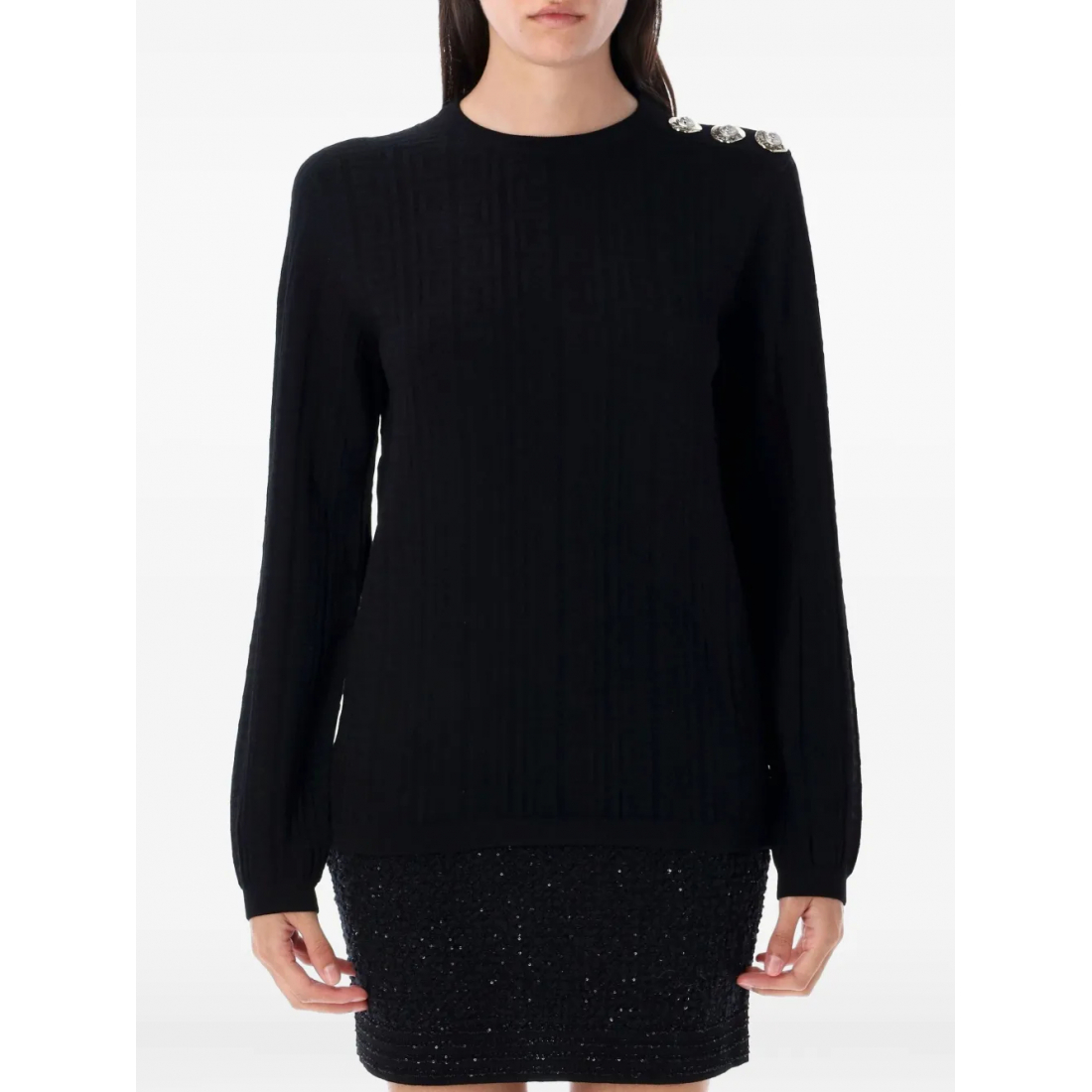 Women's 'Monogram Button-Embellished' Sweater