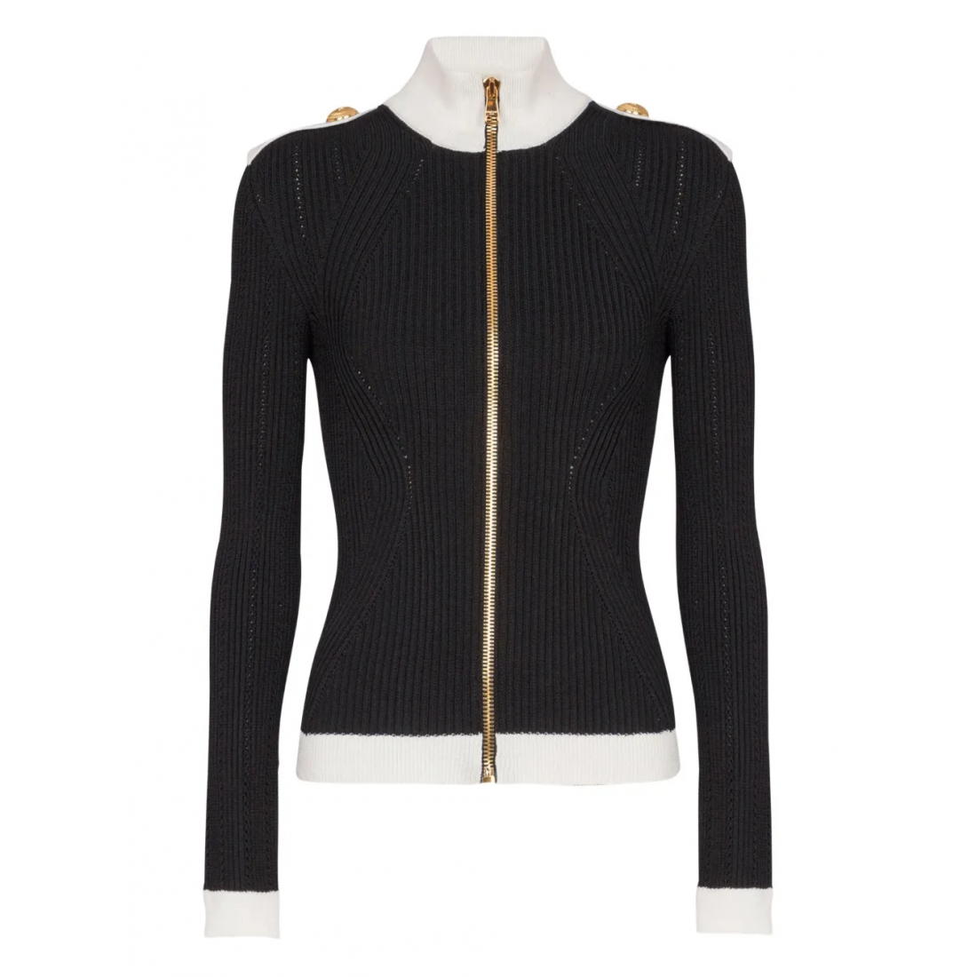 Cardigan 'Ribbed-Knit' pour Femmes
