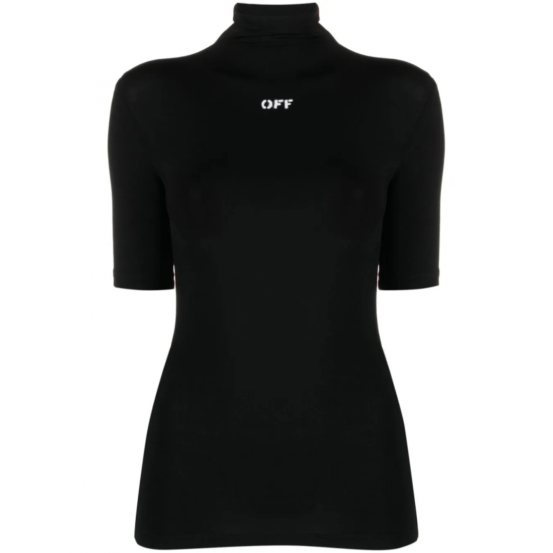 T-shirt 'Logo-Print High-Neck' pour Femmes