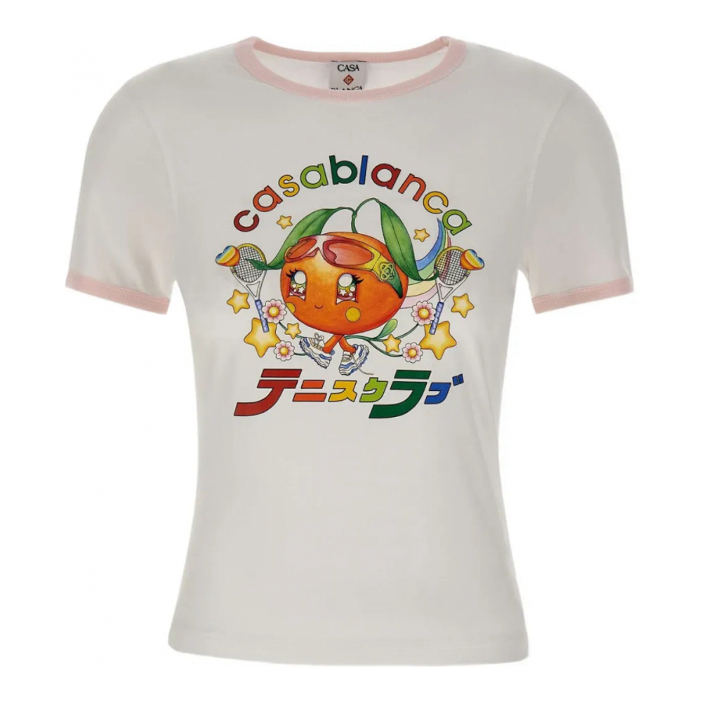 Women's 'Printed Ringer' T-Shirt