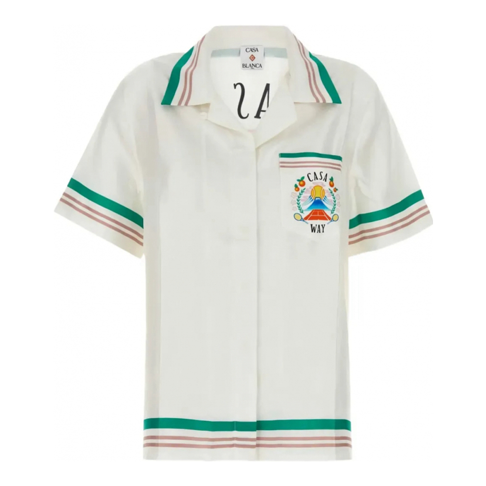 Chemise 'Gradient-Effect Heart-Monogram' pour Femmes