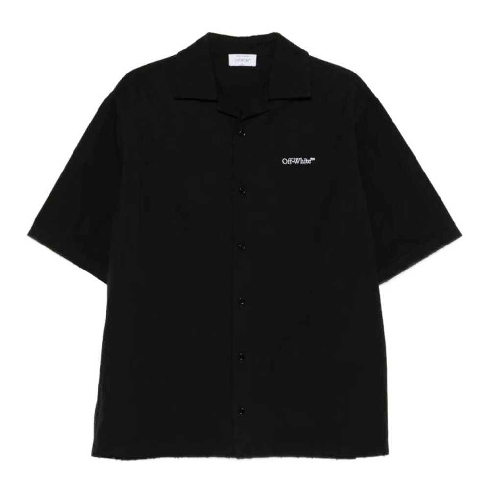 Chemise à manches courtes 'Logo-Embroidered' pour Hommes