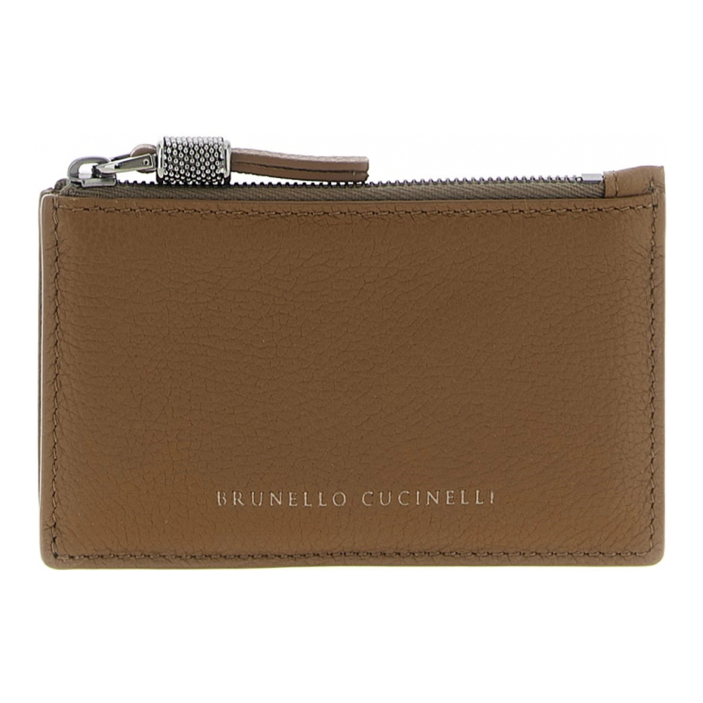 Women's 'Shiny Zipper Pull' Card Holder