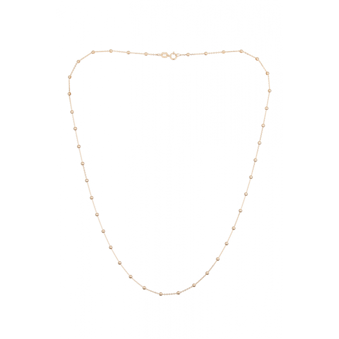 43 cm lange Kugelkette aus Gelbgold (375/1000)