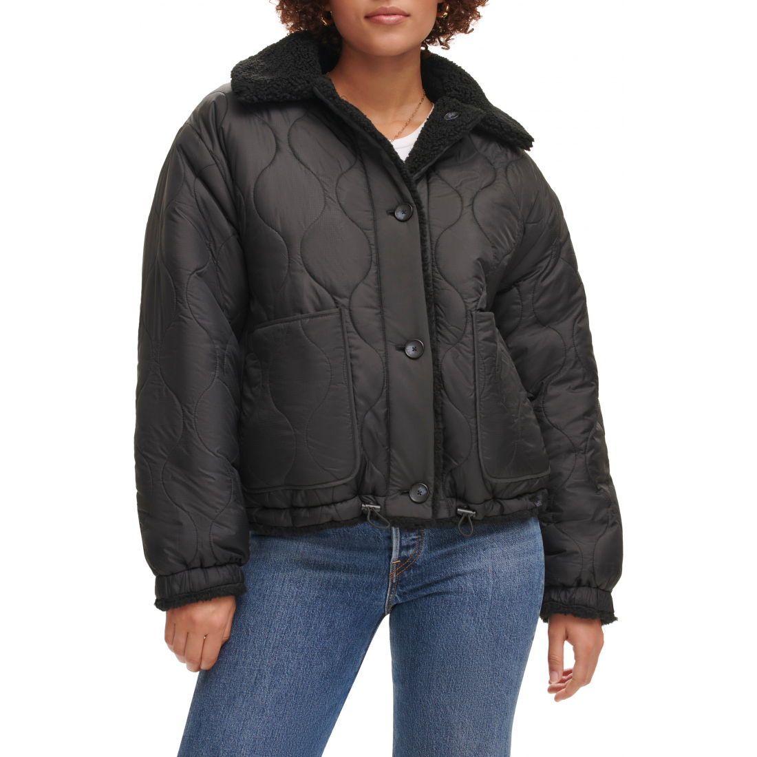 Veste matelassée 'High Pile Fleece Reversible' pour Femmes