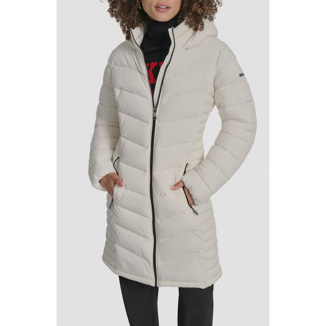 Veste matelassée 'Cire Packable Hooded Longline' pour Femmes