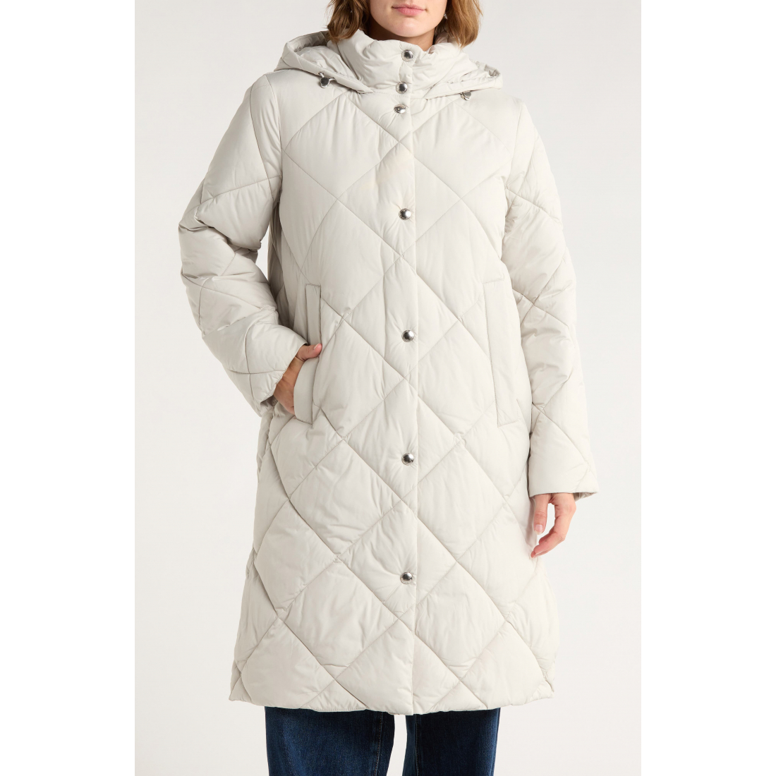 Veste matelassée 'Hooded Long Quilted' pour Femmes