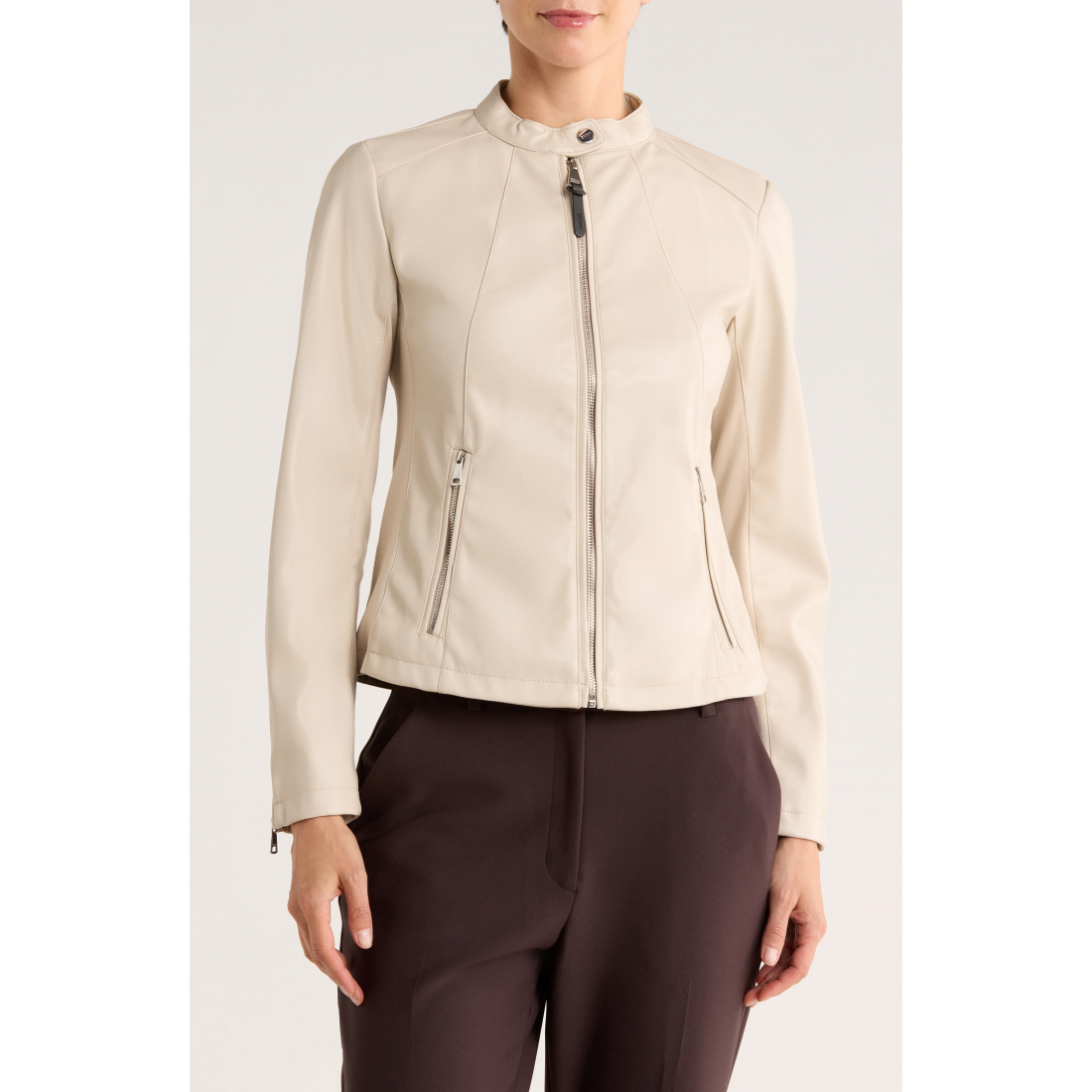 Perfecto 'Faux Leather Moto' pour Femmes