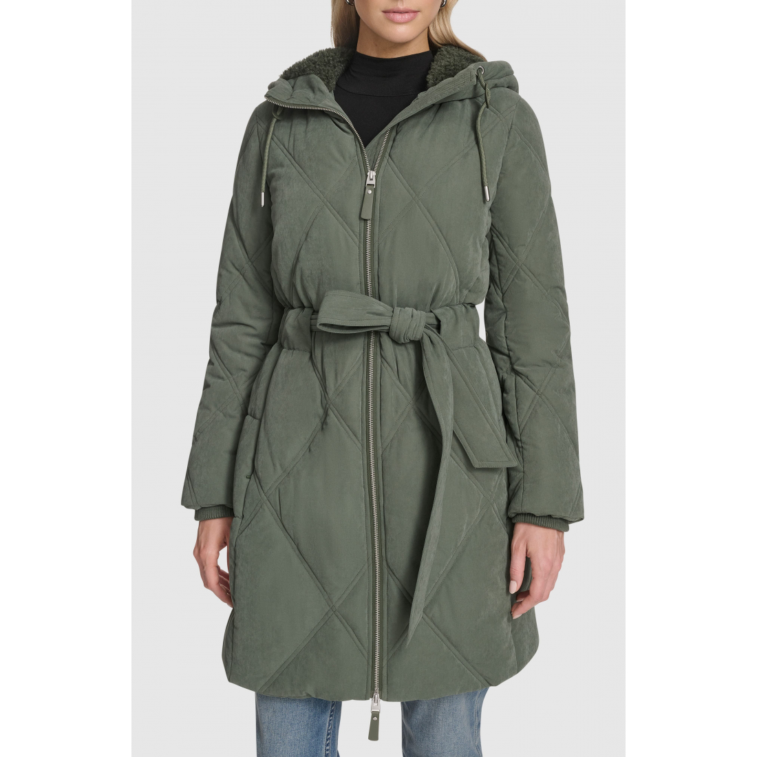 Women's 'Hollis Belted Faux Fur Lined' Parka
