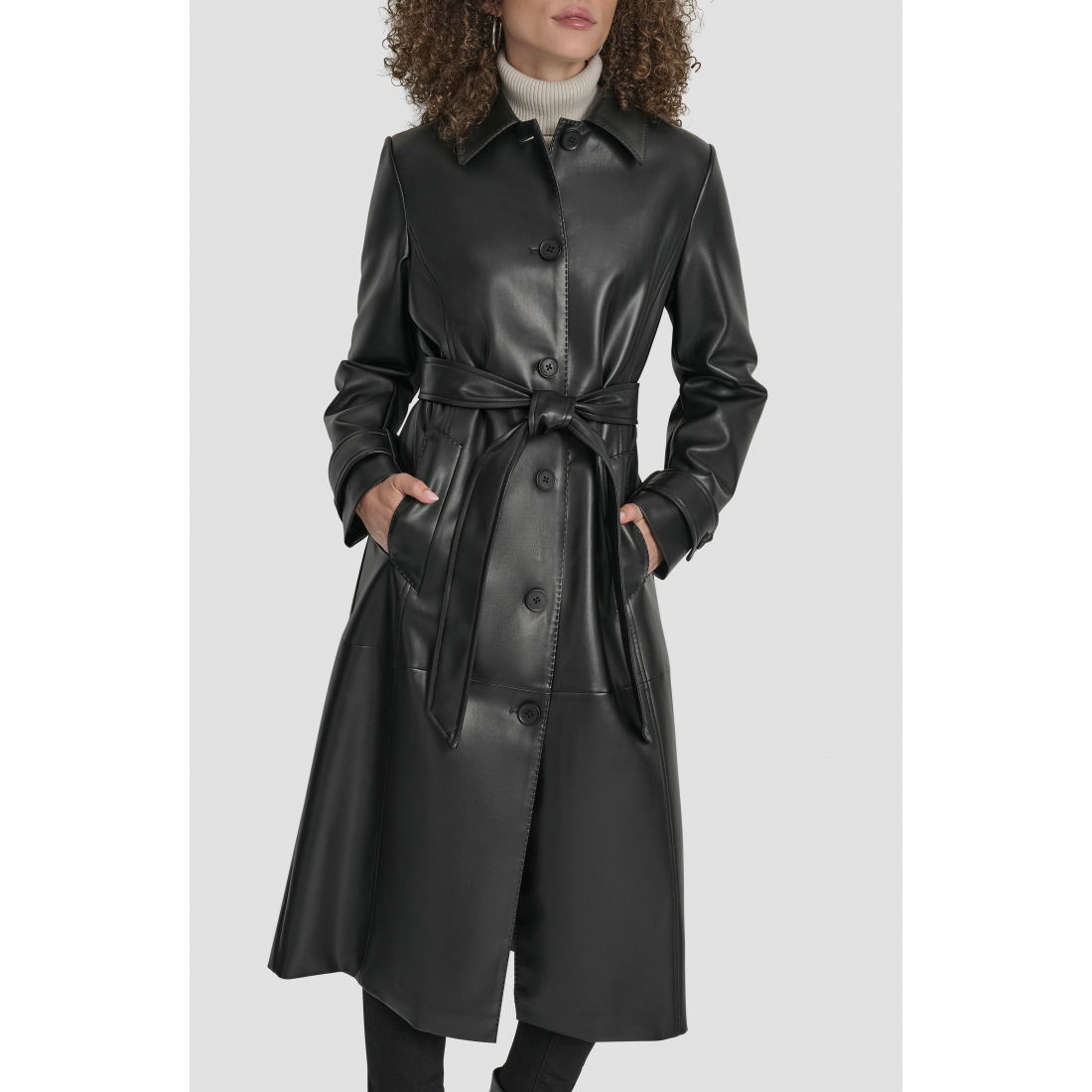Trench 'Faux Leather' pour Femmes